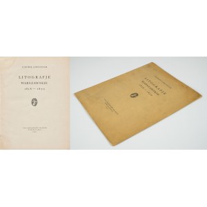 LEWENSTAM Ludomił - Litografie warszawskie 1818-1870 [1931]
