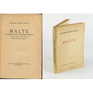 RILKE Maria Rainer - Malte. Pamiętniki Malte-Laurids'a Brigge [wydanie pierwsze 1927]