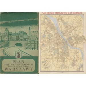 Plan der zentralen Bezirke der Hauptstadt Warschau [1955].