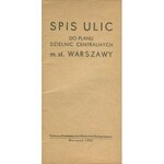 Plan dzielnic centralnych miasta stołecznego Warszawy [1955]