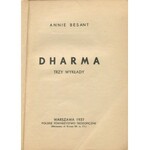 BESANT Annie - Dharma. Trzy wykłady [1937]