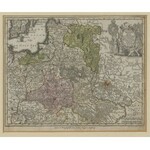 mapa [Polska i Litwa] SEUTTER Matthaeus - Poloniae Regnum ut et Magni Ducat Lithuanie Accuratiss [1744]