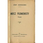 MONDSCHEIN Józef - Miecz płomienisty. Poezje [Chambery 1945] [DEDYKACJA AUTORA]
