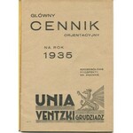 [katalog] Unia Ventzki Grudziądz. Narzędzia rolnicze, części zapasowe. Główny cennik orjentacyjny na rok 1935