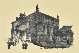 Jan Kanty GUMOWSKI (1883-1946), Stara synagoga na Kazimierzu