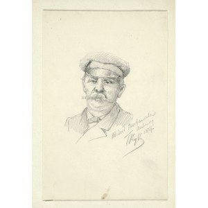 Tadeusz RYBKOWSKI (1848-1926), Portret mężczyzny z wąsami