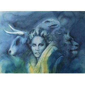 Marta Ciućka (geb. 1971), Am Fluss Kebar, 2021