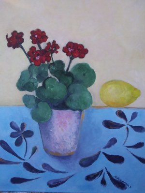 Magdalena Hanebach (ur. 1966), Pelargonie, 2020