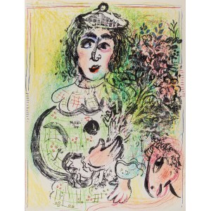 Marc Chagall, Klaun z kwiatami, 1963