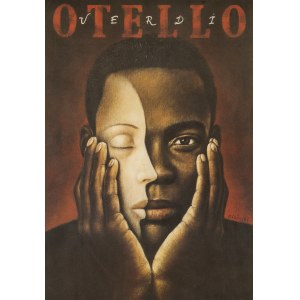 Rafał OLBIŃSKI (ur. 1943), Otello, plakat do opery G. Verdiego