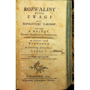 ROZWALINY CZYLI UWAGI NAD REWOLUCYAMI NARODOW 1804