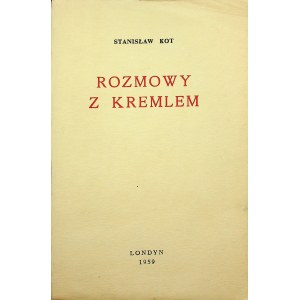 KOT Stanisław - Rozmowy z Kremlem Londyn 1959