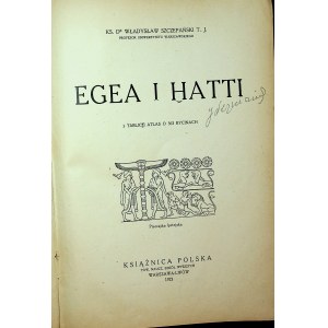 SZCZEPAŃSKI Egea i Hatti Warszawa-Lwów 1923