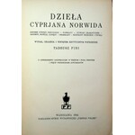 NORWID Cyprjan Dzieła, Wyd.Pini 1934