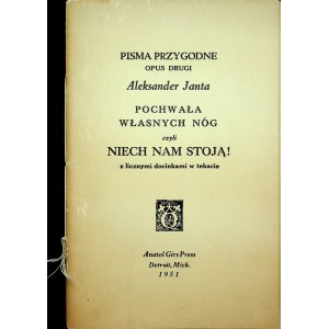 JANTA Aleksander - Pisma przygodne opus drugi