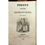 MICKIEWICZ POEZYE PARYŻ Tom 1 - 4 Paryż 1828-1832