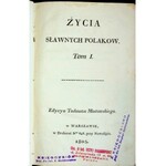 ŻYCIA SŁAWNYCH POLAKÓW JAN TARNOWSKI LEW SAPIEHA Wyd. 1805