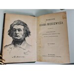 MICKIEWICZ Adam POEZJE t.I-IV opr. Chmielowski PIĘKNY PÓŁSKÓREK Z EPOKI