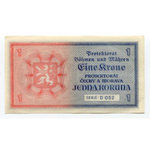 Bohemia & Moravia 1 Koruna 1940 (ND)