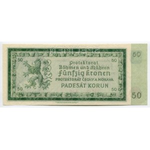 Bohemia & Moravia 50 Korun 1940 (ND) Specimen