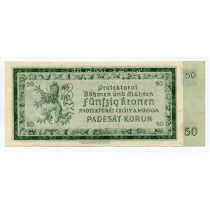 Bohemia & Moravia 50 Korun 1940 (ND) Specimen