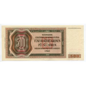 Bohemia & Moravia 500 Korun 1942 Specimen