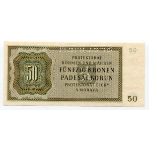 Bohemia & Moravia 50 Korun 1944 Specimen