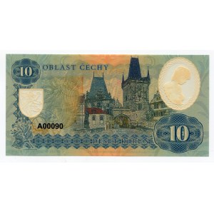 Bohemia & Moravia 10 Korun 2020 Fancy Number