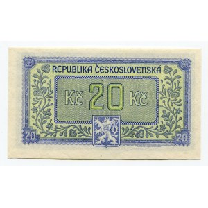Czechoslovakia 20 Korun 1945 (ND) Specimen