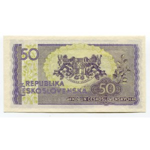 Czechoslovakia 50 Korun 1945 (ND) Specimen