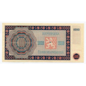 Czechoslovakia 1000 Korun 1945 Specimen