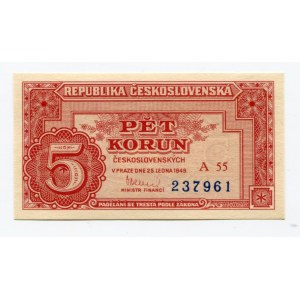 Czechoslovakia 5 Korun 1949