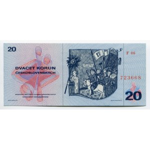 Czechoslovakia 20 Korun 1970