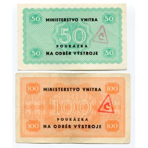 Czechoslovakia Lot of 6 Vouchers for Goods