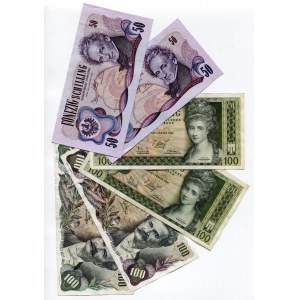 Austria Lot of 6 Banknotes 1961 - 1983