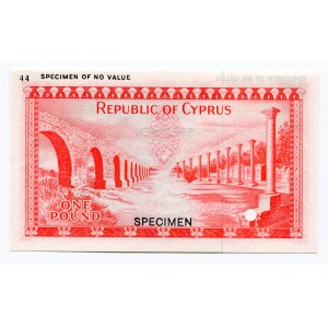 Cyprus 1 Pound 1961 (ND) Color Trial Specimen