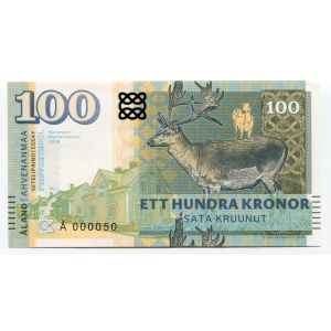 Finland 100 Kronor 2018 Specimen Åland Islands