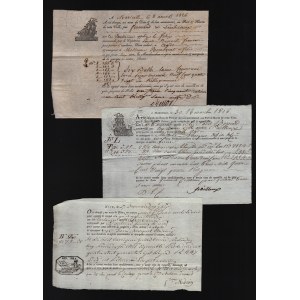 France 3 Old Custom Documnets 1816 - 1826