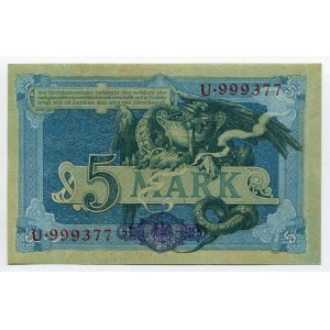 Germany - Empire 5 Mark 1904