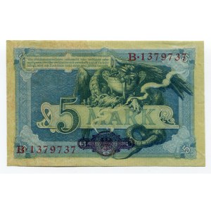 Germany - Empire 5 Mark 1904