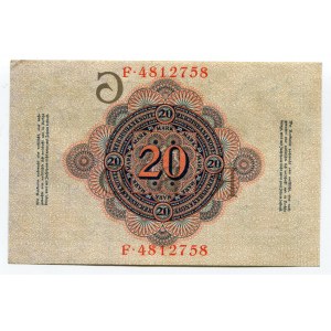 Germany - Empire 20 Mark 1910