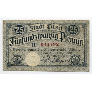 Germany - Empire East Prussia Magistrat of Tilsit 25 Pfennig 1917