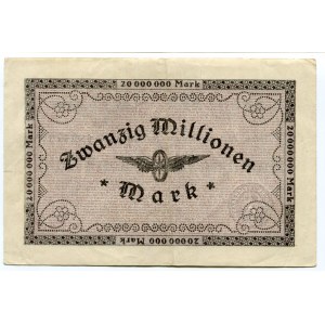 Germany - Weimar Republic Cologne 20 Millonen Mark 1923