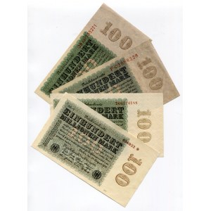 Germany - Weimar Republic Set of 50-100 Mil Mark 1923