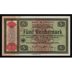 Germany - Third Reich 5 Reichsmark 1934