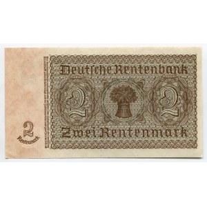 Germany - Third Reich 2 Rentenmark 1937