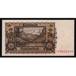 Germany - Third Reich 20 Reichsmark 1939