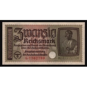 Germany - Third Reich 20 Reichsmark 1940