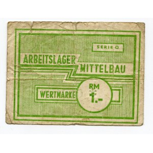 Germany - Third Reich Arbeitslager Mittelbau 1 Reichmark 1943 - 1945 (ND)