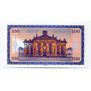 Germany - FRG 100 Francs / Mark 2017 Specimen Saarland